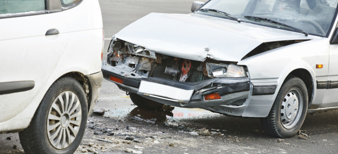 Rear end collision